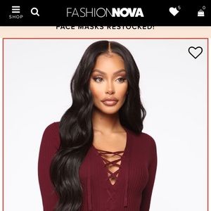 Ambiance Apparel Fashion Nova Lace Up Sweater